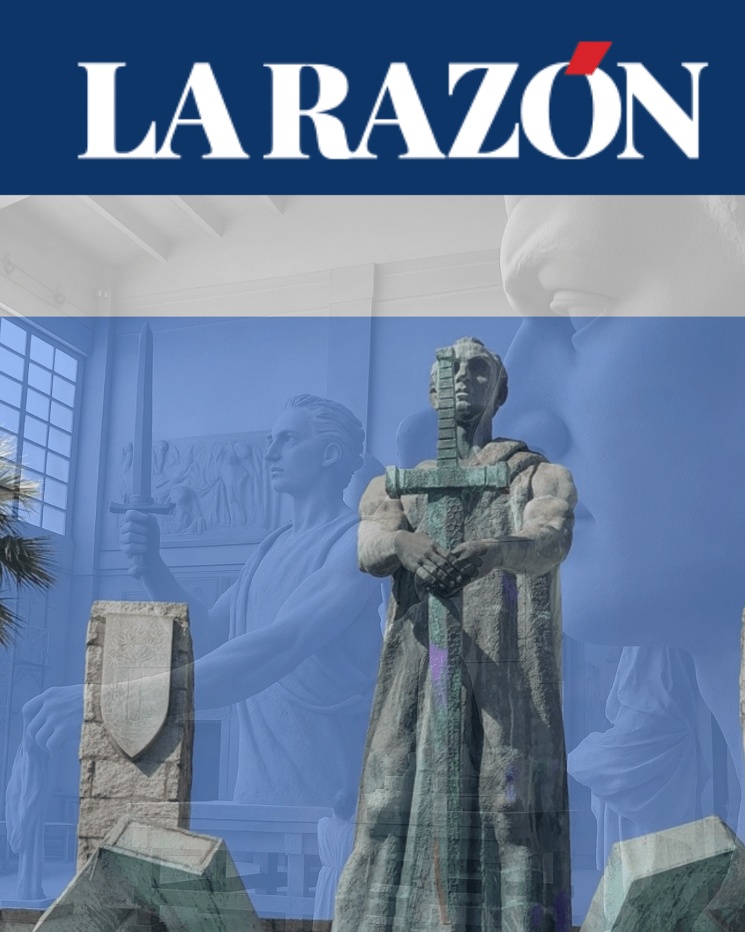 Estudio de Juan de Ávalos con esculturas del Monumento al Ángel de la Paz en proceso de creación